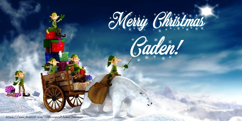  Greetings Cards for Christmas - Animation & Gift Box | Merry Christmas Caden!