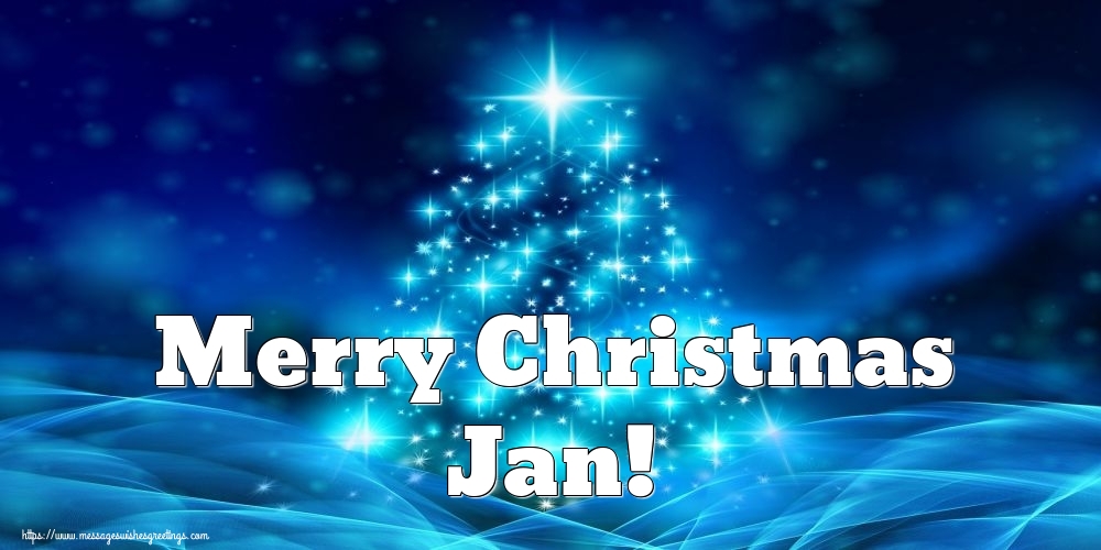 Greetings Cards for Christmas - Christmas Tree | Merry Christmas Jan!