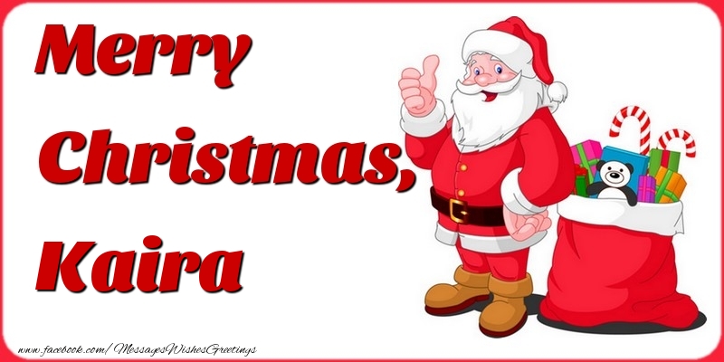 Greetings Cards for Christmas - Gift Box & Santa Claus | Merry Christmas, Kaira