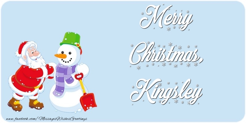 Greetings Cards for Christmas - Santa Claus & Snowman | Merry Christmas, Kingsley