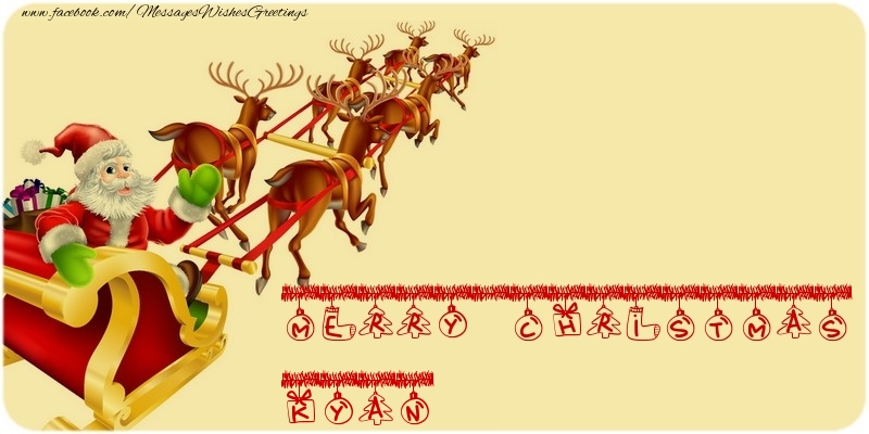 Greetings Cards for Christmas - MERRY CHRISTMAS Kyan