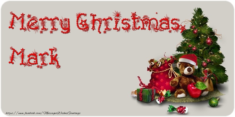 Greetings Cards for Christmas - Animation & Christmas Tree & Gift Box | Merry Christmas, Mark