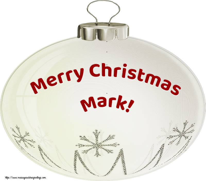 Greetings Cards for Christmas - Merry Christmas Mark!