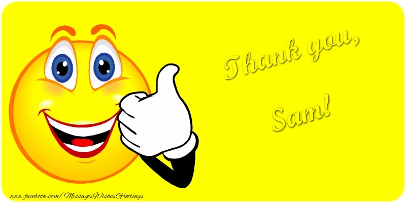 Greetings Cards Thank you - Emoji | Thank you, Sam